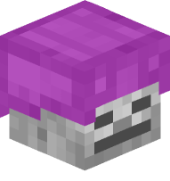 Skeleton with Leather Helmet (magenta)