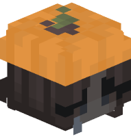 Zombie Girl with Pumpkin Hat