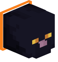 Collared Black Cat (orange)