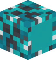 Glazed Terracotta Clock (cyan)