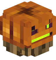 Jack O'Lantern on a Log