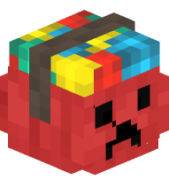 Trick Or Treat Basket (Red, Creeper Face)