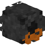 Halloween Wreath (Black, Orange Bow)