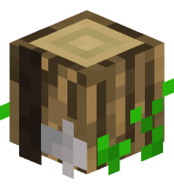 Axe on a Stump (oak log)