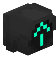 Black Traffic Light - Straight Arrow (on)