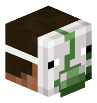 Man with Zombie Pigman Skull Mask