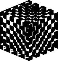 Black & White Fancy Cube