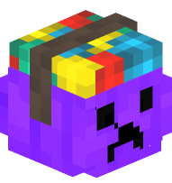 Trick or Treat Basket (Purple, Creeper Face)