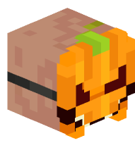Villager with Pumpkin Mask