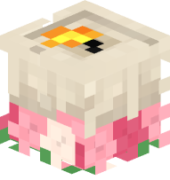 Valentine Candle (white, lit)