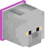 Collared British Shorthair Cat (magenta)