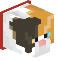 Collared Calico Cat (red)