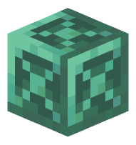 Oxidized Chiseled Copper Block