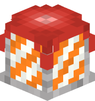 Firework Rocket (white / orange)