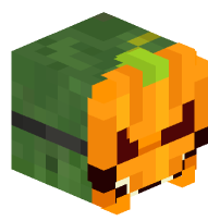 Zombie with Pumpkin Mask