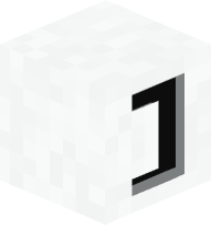 White Square Bracket (closed)