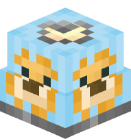 Lamp shade (light blue, lion)