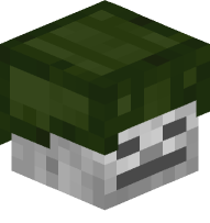 Skeleton with Leather Helmet (green)