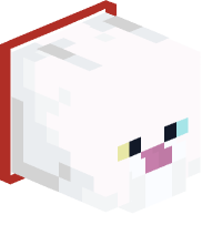 Collared White Cat (red)