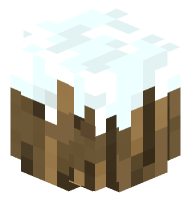 Oak Log with Snow (rounded, snow)