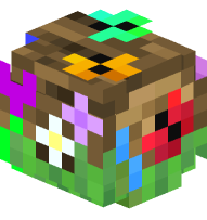 Oak Log (spring, rounded, sideways)