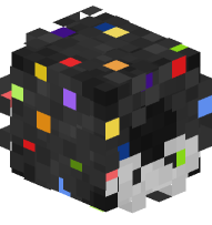 Halloween Wreath (Black, White Bow, Multi-Colour Ornaments)