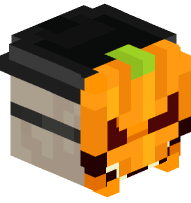 Witch with Pumpkin Mask