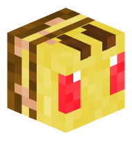 Angry Bee with pollen