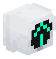 White Traffic Light -  Straight Arrow (on)