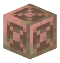 Exposed Chiseled Copper Block