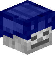 Skeleton with Leather Helmet (blue)