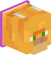 Collared Ginger Cat (magenta)