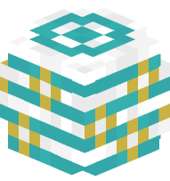 Easter Egg (cyan & white)