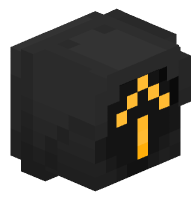 Black Traffic Light - Straight Arrow (on)