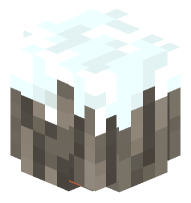 Acacia Log with Snow (rounded, snow)