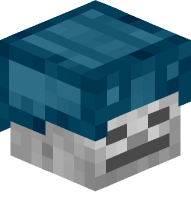 Skeleton with Leather Helmet (cyan)