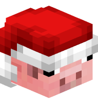 Pig with Santa Hat