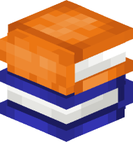 Books (orange and blue)