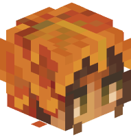 Woman Wearing Fall Leaves