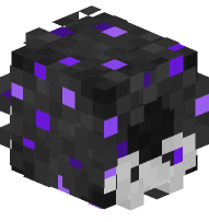 Halloween Wreath (Black, White Bow, Purple Ornaments)