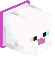 Collared White Cat (magenta)