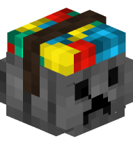 Trick or Treat Basket (Gray, Creeper Face)