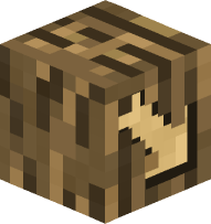 Oak Log Arrow Right Down