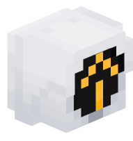 White Traffic Light - Straight Arrow (on)