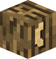 Oak Log Round Bracket (open)