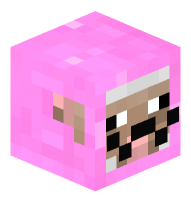 Pink Sheep With Mustache