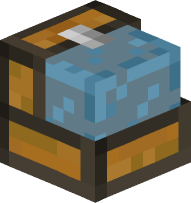 Cyan Stained Glass Chest