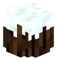 Spruce Log with Snow (rounded, snow)