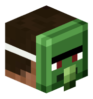 Man with Zombie Villager Mask