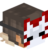 Boy with Kitsune mask